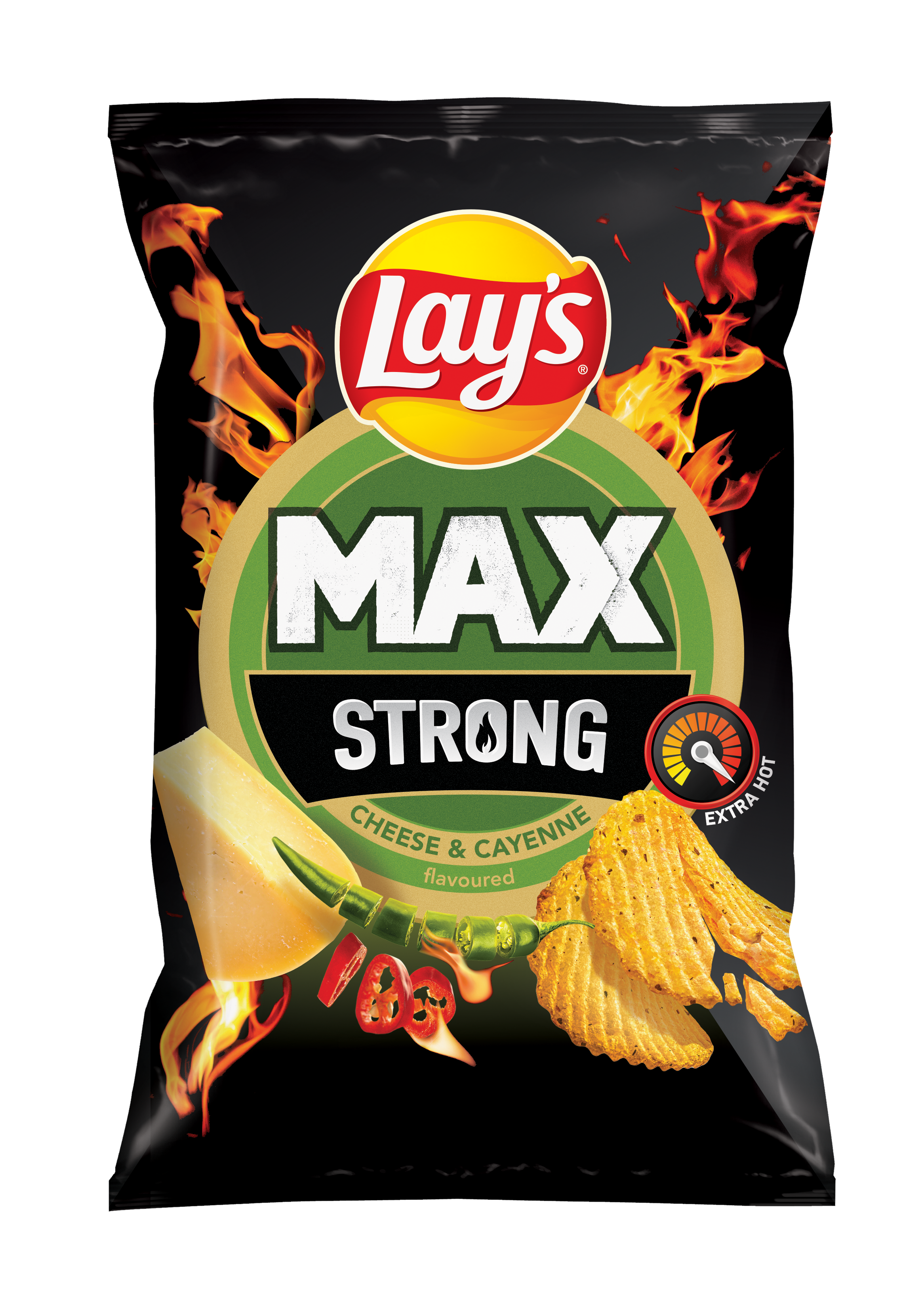 Lays MAX Strong_Cheese and Cayenne_55g_3D