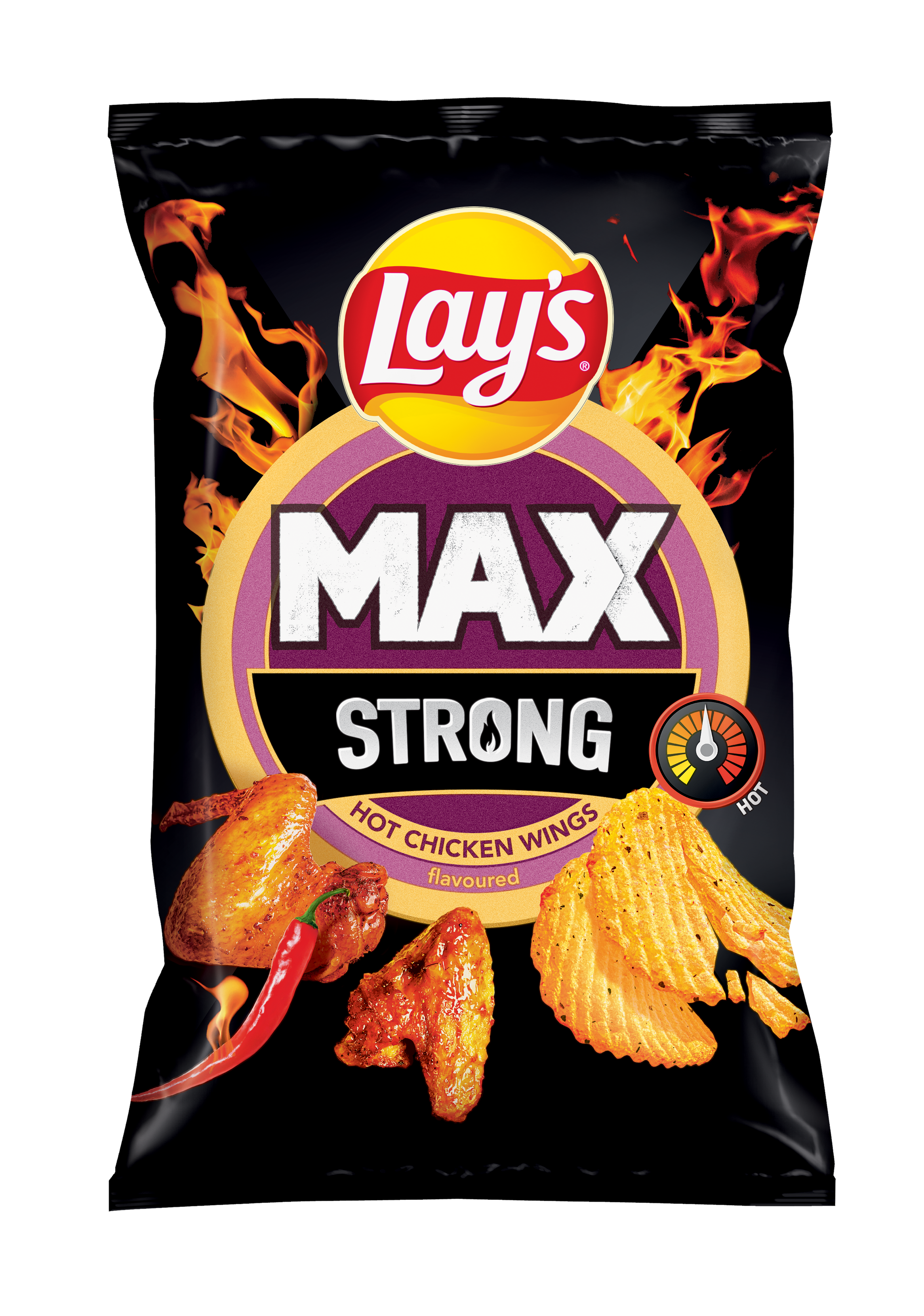 Lays MAX Strong_Hot Chicken Wings_55g_3D